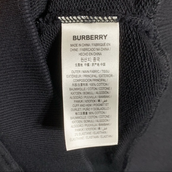 Authentic Burberry Horseferry Print Hoodie Sweatshirt, Black - Picture 4 of 4